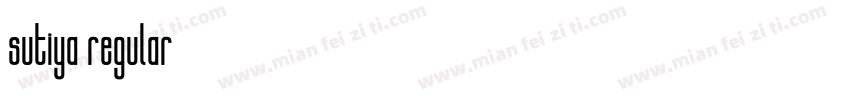 sutiya regular字体转换
